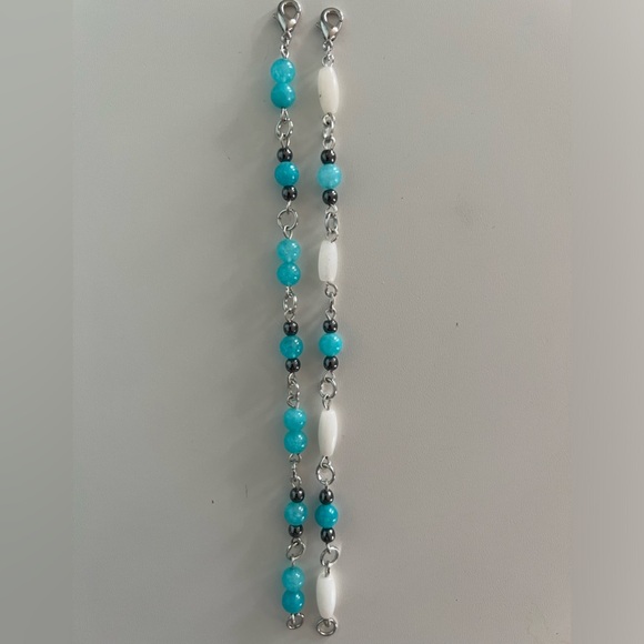 “New” Blue Slushy Gemstone Bracelet - Picture 2 of 5